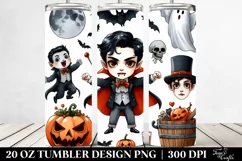 Funny Vampire Halloween Clipart 20 Oz Tumbler Product Image 2