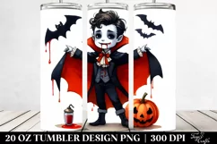 Funny Vampire Halloween Clipart 20 Oz Tumbler Product Image 2