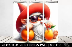 Digital Painting Pastel Gnome Beach Wear | 20 oz Tumbler Product Image 2