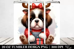 Saint Bernard Dressed for Winter 20 Oz Tumbler Product Image 2