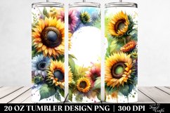 Vibrant Sunflowers | 20 oz Tumbler Product Image 2