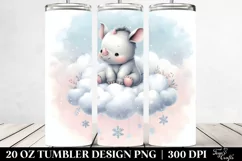 Pastel Baby Rhino | 20 Oz Tumbler Product Image 2