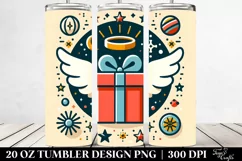 Colorful Gift Box with Angel Crown Clipart, Transparent 20 Product Image 2