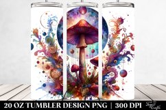 Magical Celestial Mushroom 20 Oz Tumbler Product Image 2