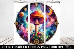 Magical Celestial Mushroom 20 Oz Tumbler Product Image 2