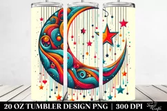Vibrant Half Moon Stars | 20 oz Tumbler Product Image 2