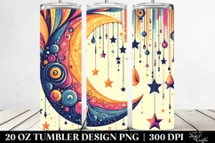 Vibrant Half Moon Stars | 20 oz Tumbler Product Image 2
