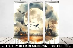 Vintage Full Moon Scene | 20 Oz Tumbler Product Image 2