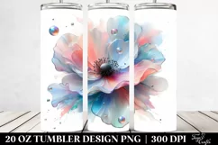Pastel Poppy, Transparent 20 Oz Tumbler Product Image 2