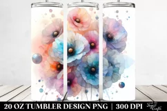 Pastel Poppy, Transparent 20 Oz Tumbler Product Image 2