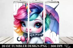 Baby Unicorn Model | 20 oz Tumbler Product Image 2