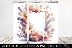 y Freesia, Transparent 20 Oz Tumbler Product Image 2