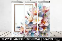 y Freesia, Transparent 20 Oz Tumbler Product Image 2