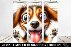 Funny Beagle Watercolor | 20 oz Tumbler Product Image 2