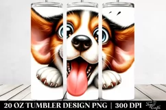 Funny Beagle Watercolor | 20 oz Tumbler Product Image 2