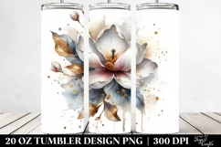 Abstract Shiny Magnolia | 20 Oz Tumbler Product Image 2