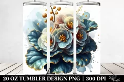 Detailed Begonia | 20 Oz Tumbler Product Image 2