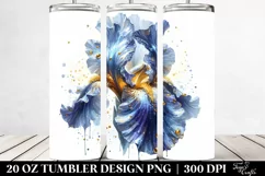 20 Oz Tumbler Sublimation | -Like Iris Golden Insertions Product Image 2