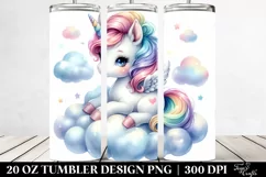 baby unicorn cloud | 20 Oz Tumbler Product Image 2