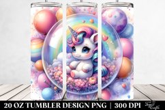 Cute Baby Unicorn in a Bubble | 20 oz Tumbler Product Image 2