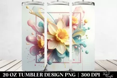 y Daffodil, Transparent 20 Oz Tumbler Product Image 2