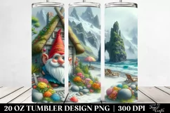 Fairy Tale Gnome Beach Wear Digital Painting | 20 oz Tumbler Product Image 2