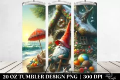 Fairy Tale Gnome Beach Wear Digital Painting | 20 oz Tumbler Product Image 2