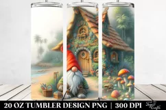 Fairy Tale Gnome Beach Wear Digital Painting | 20 oz Tumbler Product Image 2