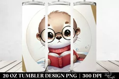 Cute Baby Otter Image | 20 oz Tumbler Product Image 2