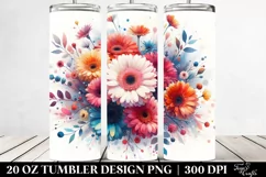 Vibrant Abstract, Watercolor 20 Oz Tumbler Product Image 2