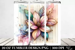 Wooden Magnolia, Transparent 20 Oz Tumbler Product Image 2