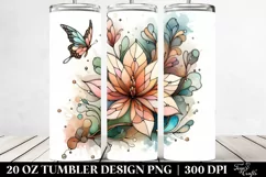 Wooden Magnolia, Transparent 20 Oz Tumbler Product Image 2
