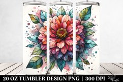stained glass zinnia with metallic insertions | 20 oz Product Image 2