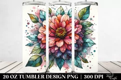 stained glass zinnia with metallic insertions | 20 oz Product Image 2