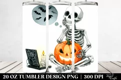 Simple Skeleton Clipart, High-Res 20 Oz Tumbler Product Image 2