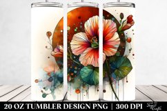 stained glass nasturtium with wooden insertions | 20 oz Product Image 2