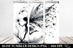 Gothic Fairy Watercolor Clipart, Transparent 20 Oz Tumbler Product Image 2