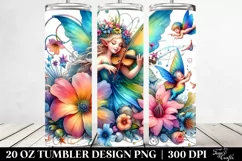 Funny Fairy Drawing | 20 oz Tumbler Product Image 2