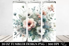 Washed Floral Tumbler | 20 oz Tumbler Product Image 2