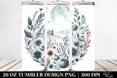 Simple Washed Watercolor with Skeleton | 20 oz Tumbler Product Image 2
