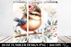 Cute Baby Bird Watercolor | 20 oz Tumbler Product Image 2