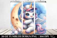 Baby Unicorn Baseball | 20 Oz Tumbler Product Image 2