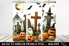 Simple Graveyard Clipart, High-Res 20 Oz Tumbler Product Image 2