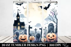 Simple Graveyard Clipart, High-Res 20 Oz Tumbler Product Image 2