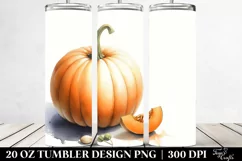 Colorful Pumpkin Watercolor | 20 oz Tumbler Product Image 2