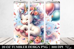 Tumbling Baby Unicorn | 20 Oz Tumbler Product Image 2