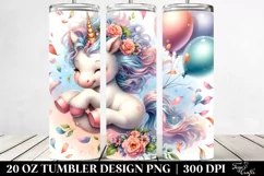 Tumbling Baby Unicorn | 20 Oz Tumbler Product Image 2
