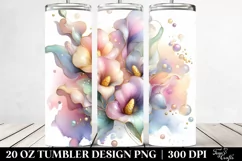 Abstract Sweet Pea, High-Res 20 Oz Tumbler Product Image 2