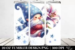 Cute Gnome with Lily | 20 Oz Tumbler Product Image 2