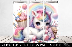 Cute Baby Unicorn | 20 Oz Tumbler Product Image 2